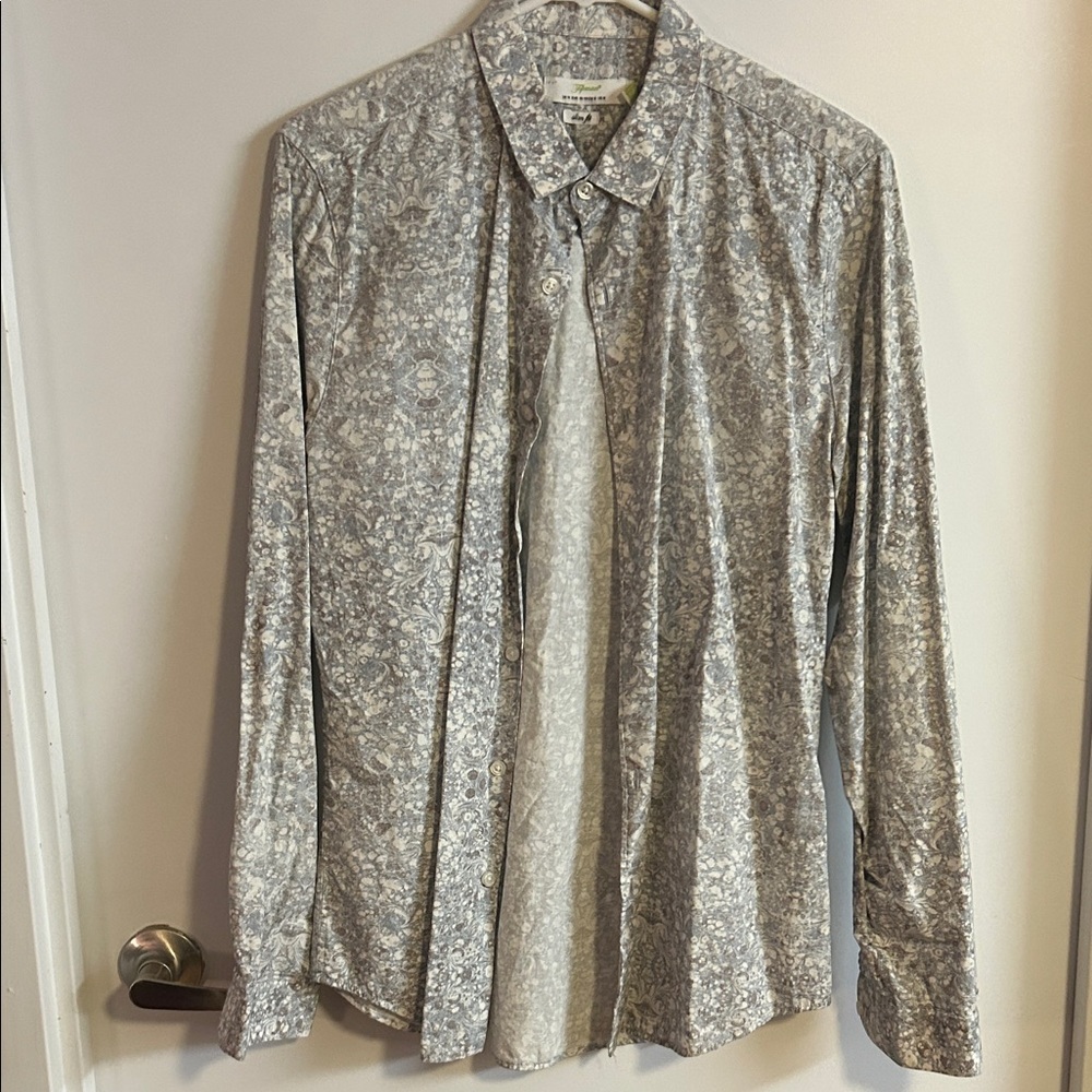 Topman Slim Fit Floral Button-Up Shirt Men’s Medium
